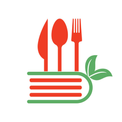 Lunch utensils over a book