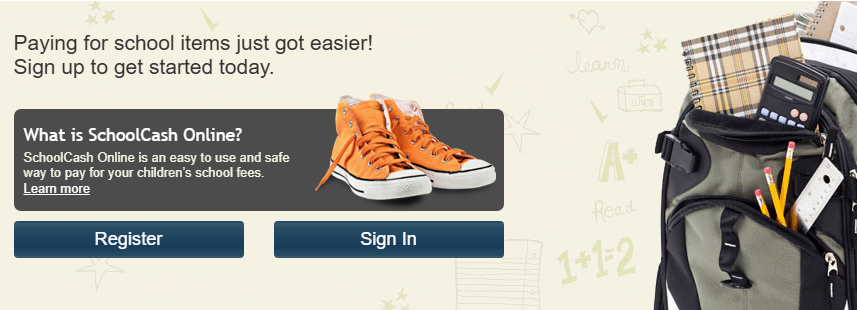 SchoolCash Online banner