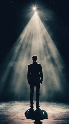 Spotlight 1 person standing on stage