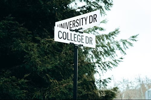 University and College Street Signs
